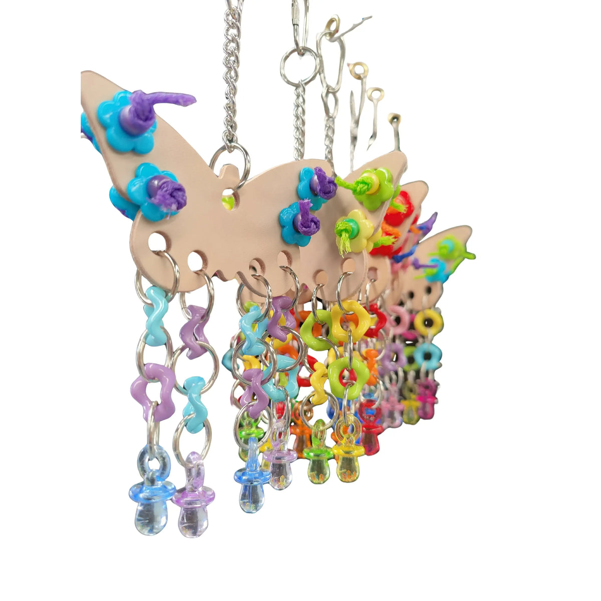 Leather Butterfly Bird Toy
