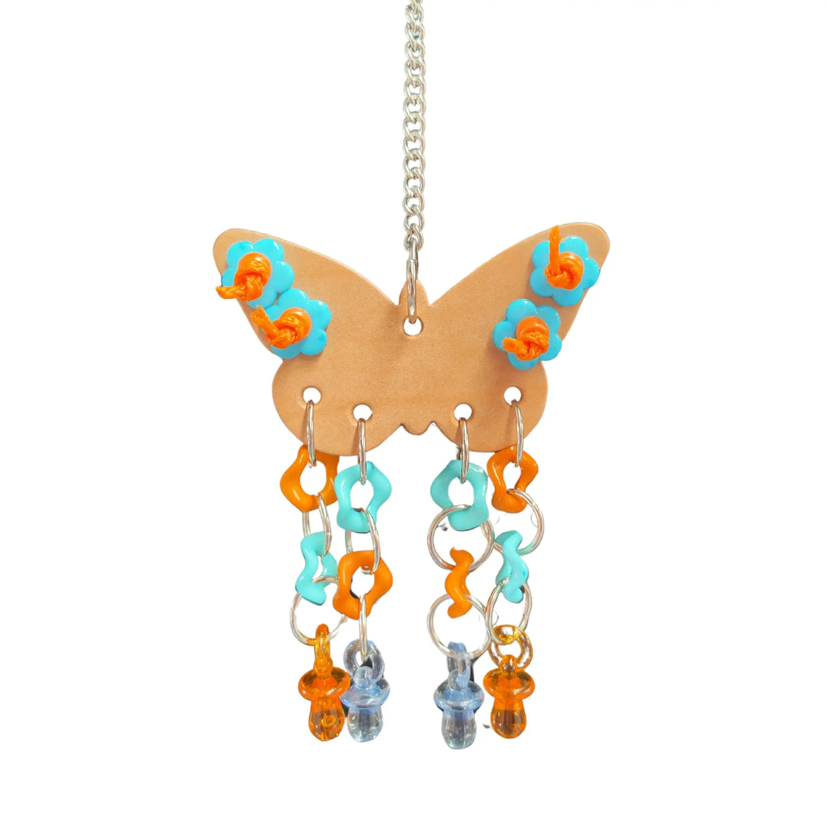 Leather Butterfly Bird Toy