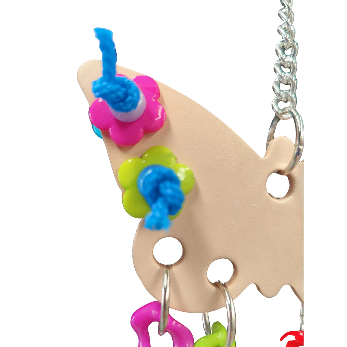 Leather Butterfly Bird Toy
