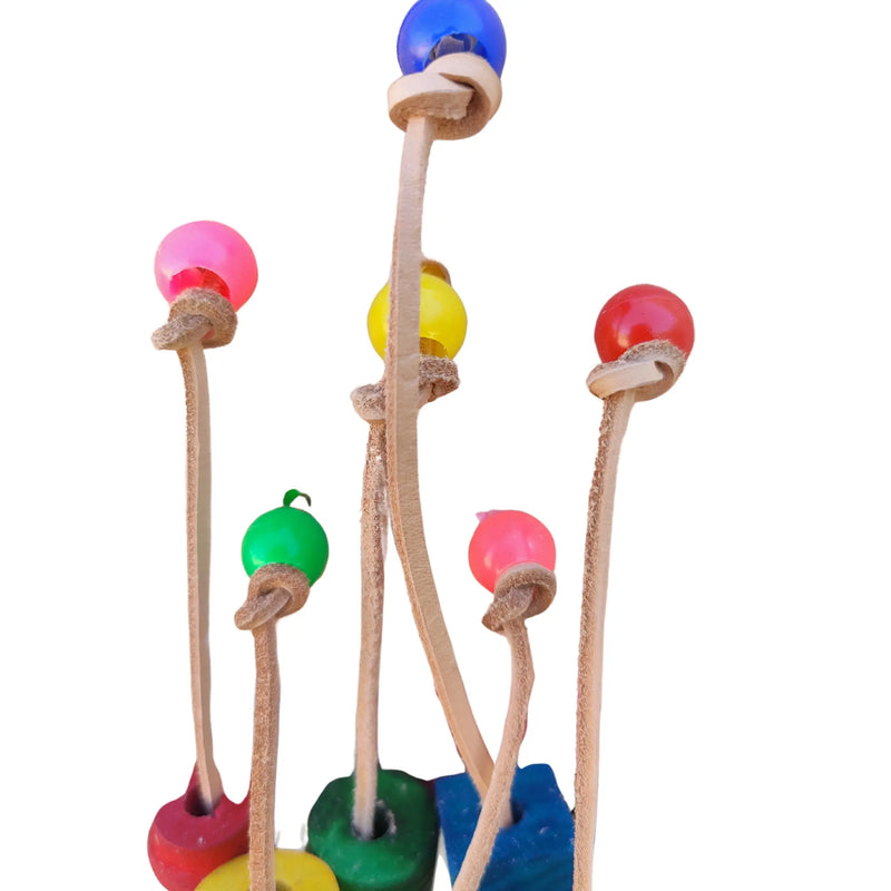 Leather Pie Bird Toy