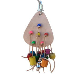 Leather Pie Bird Toy