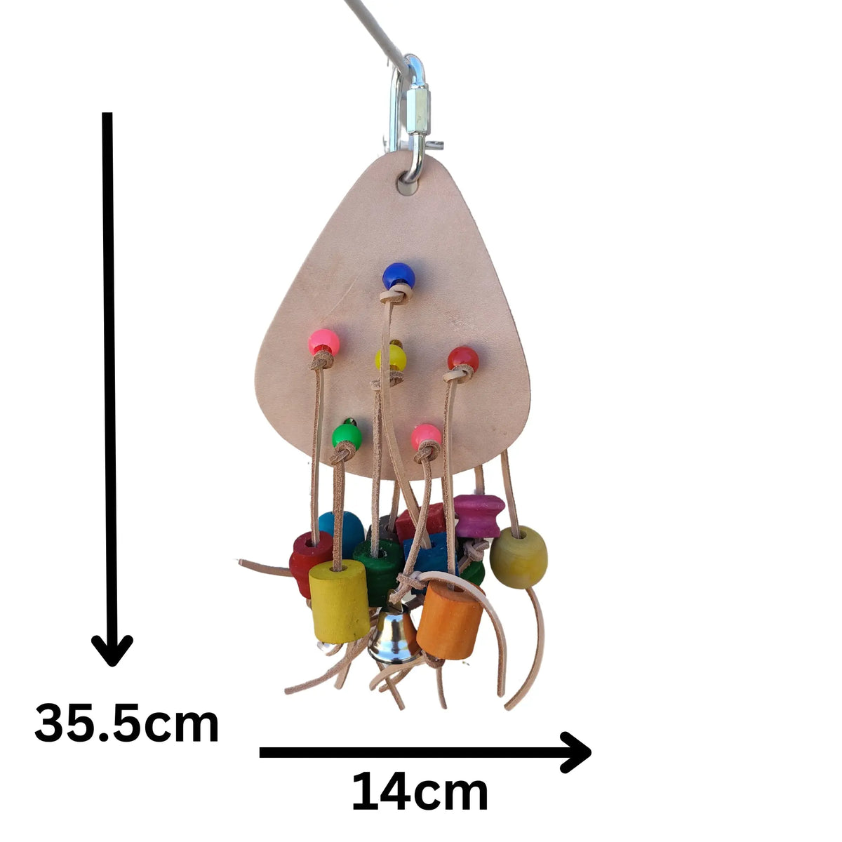 Leather Pie Bird Toy