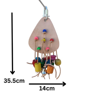 Leather Pie Bird Toy