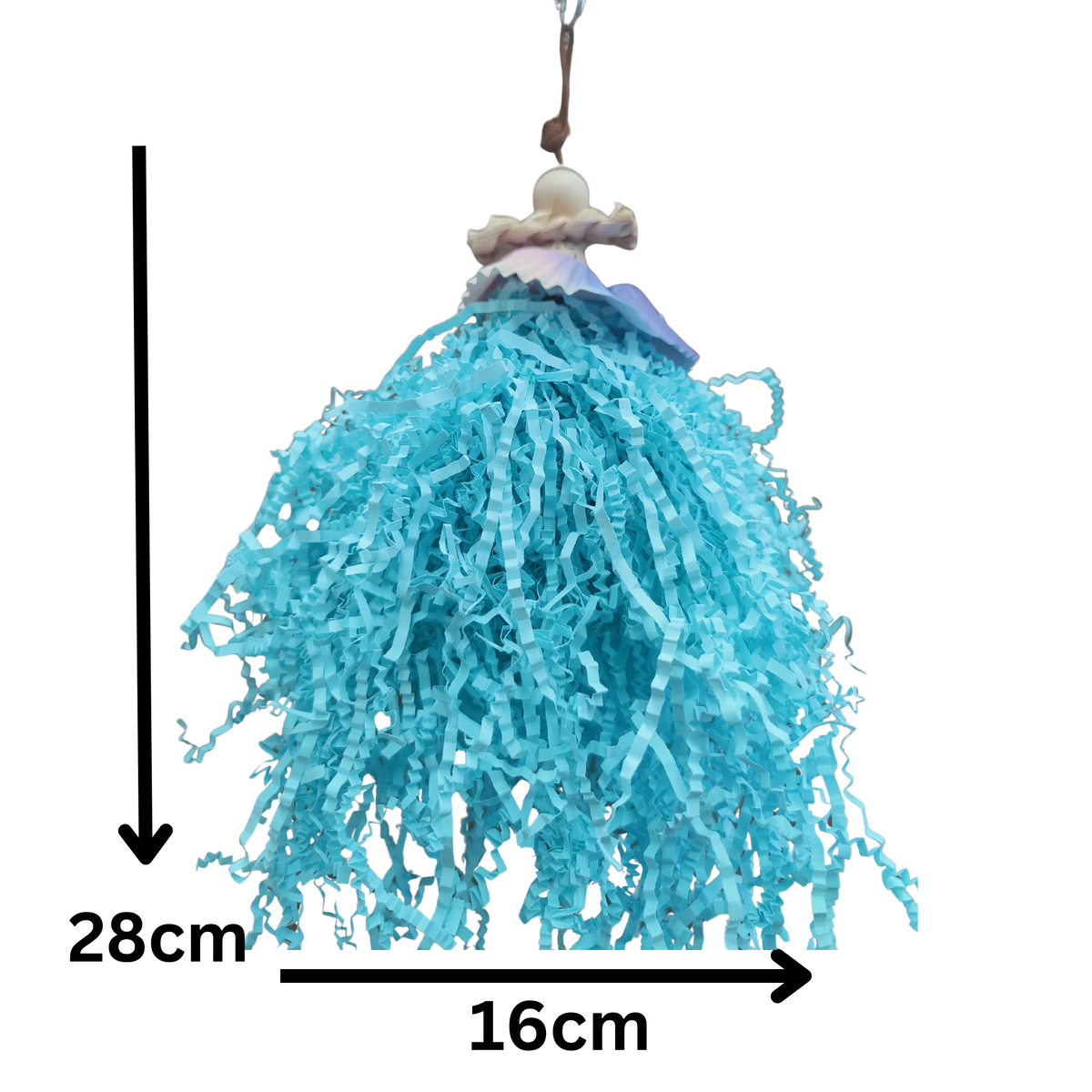 Little Shaggy Girl Bird Toy