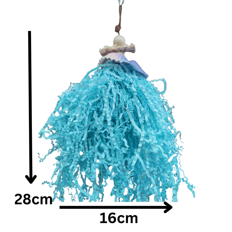 Little Shaggy Girl Bird Toy