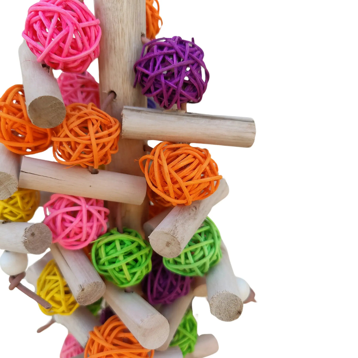 Loads of Cane Balls Bird Toys