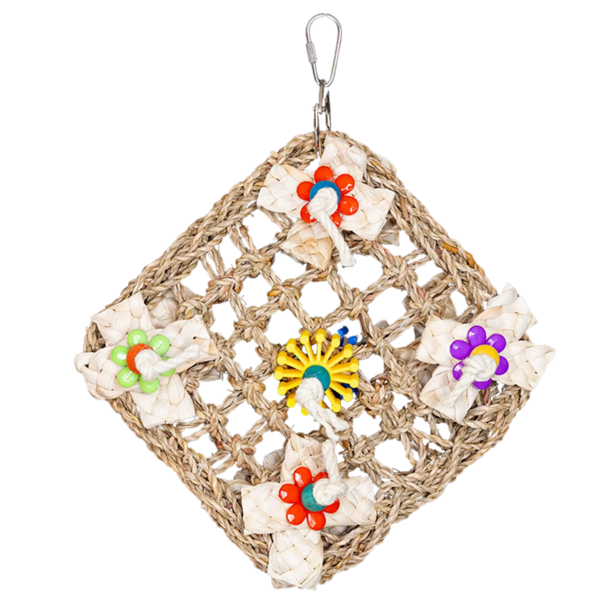 Mat with Flowers Bird Toy