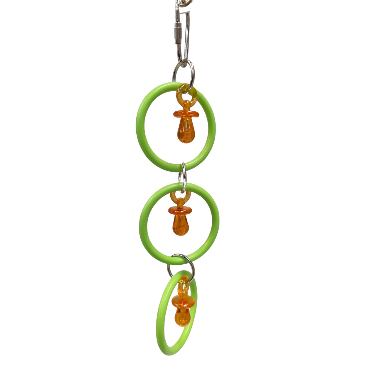 Medium Hanging Rings with Bling Bird Toy