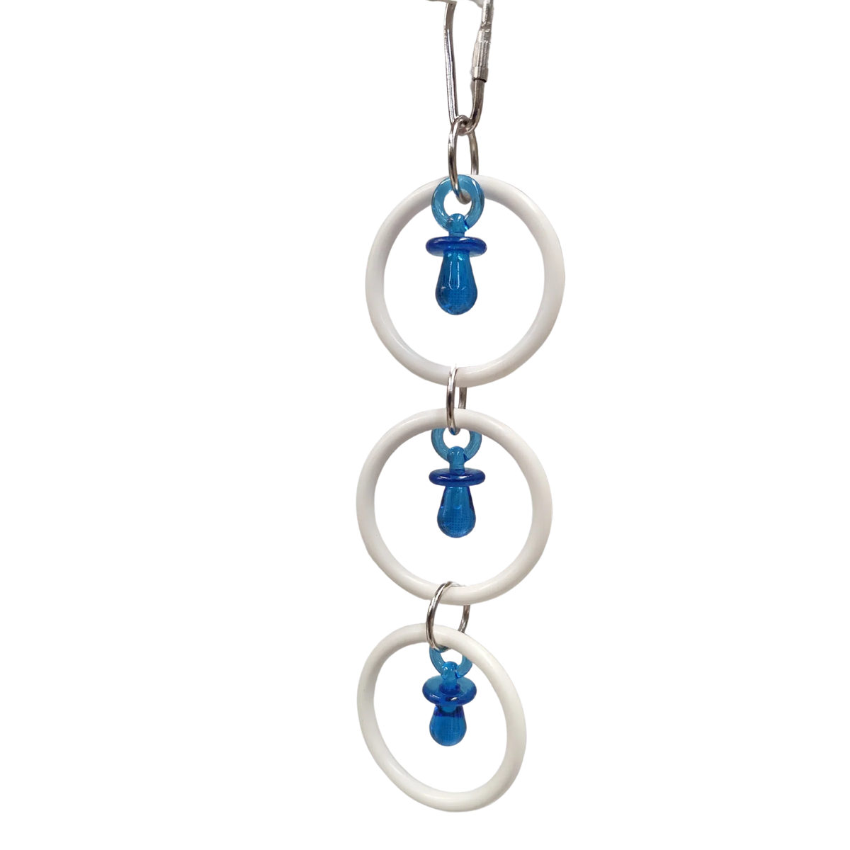 Medium Hanging Rings with Bling Bird Toy