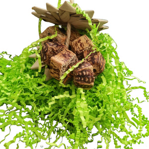Mohogany Palm Leaf Flower with Crinkle Paper Bird Toy
