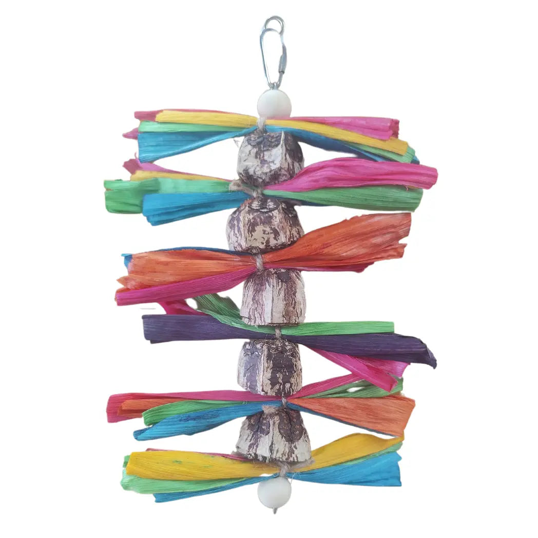 Mahogony Pod with Wings Bird Toy