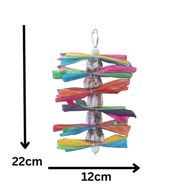 Mahogony Pod with Wings Bird Toy
