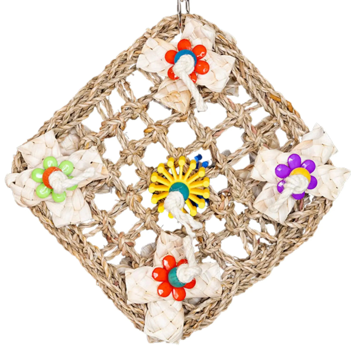 Mat with Flowers Bird Toy