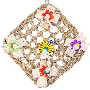 Mat with Flowers Bird Toy