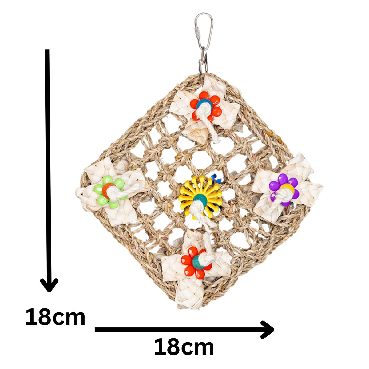 Mat with Flowers Bird Toy