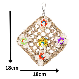 Mat with Flowers Bird Toy