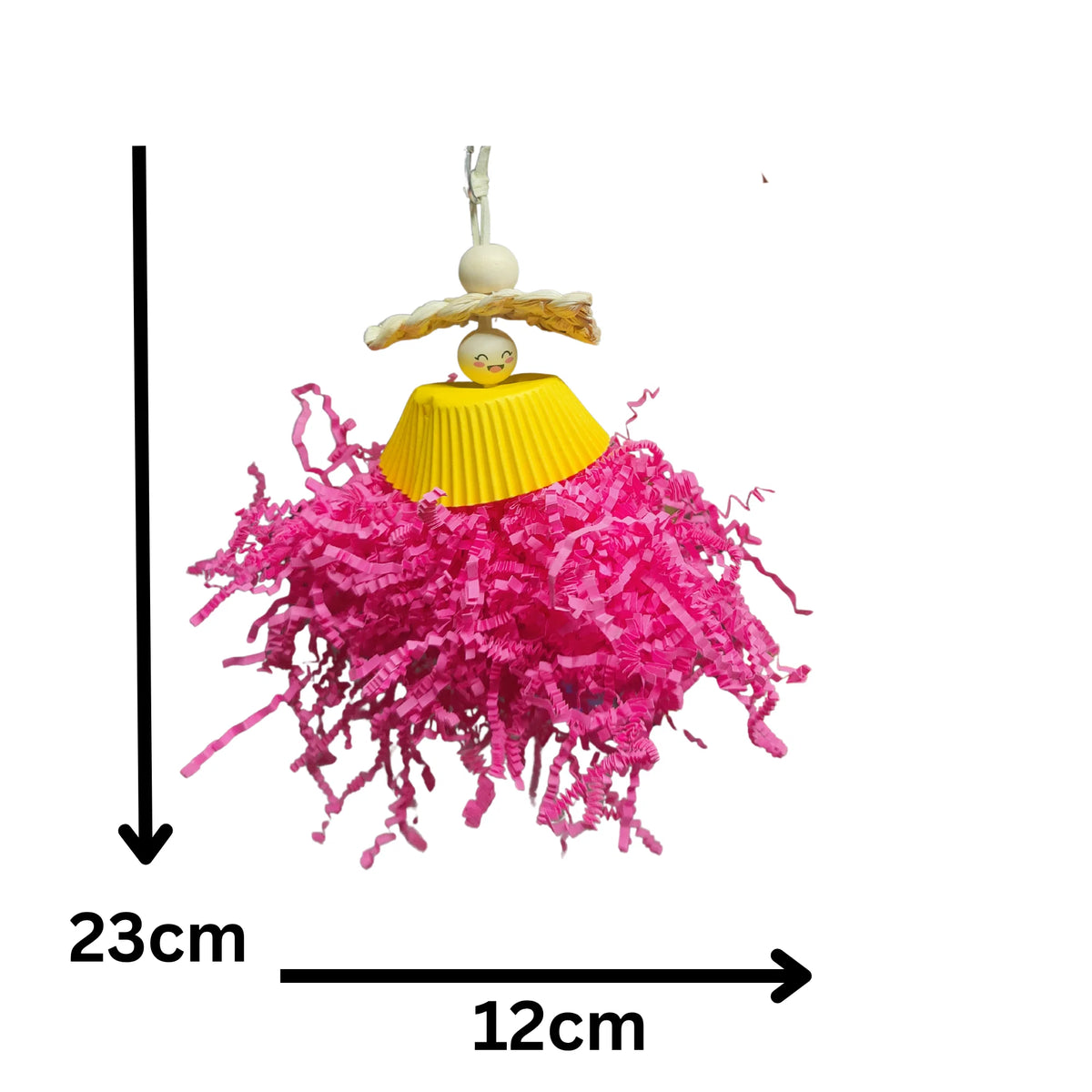 Little Shaggy Girl Bird Toy