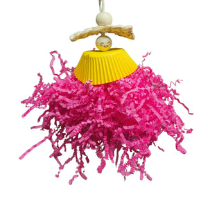 Little Shaggy Girl Bird Toy