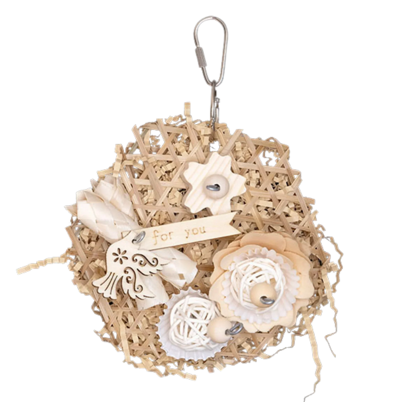 Natural Platter Bird Toy