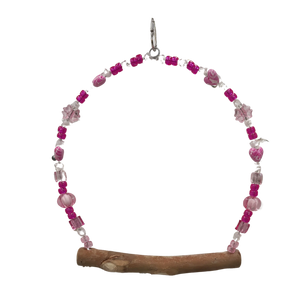 Natural Swing with Beads Bird Toy