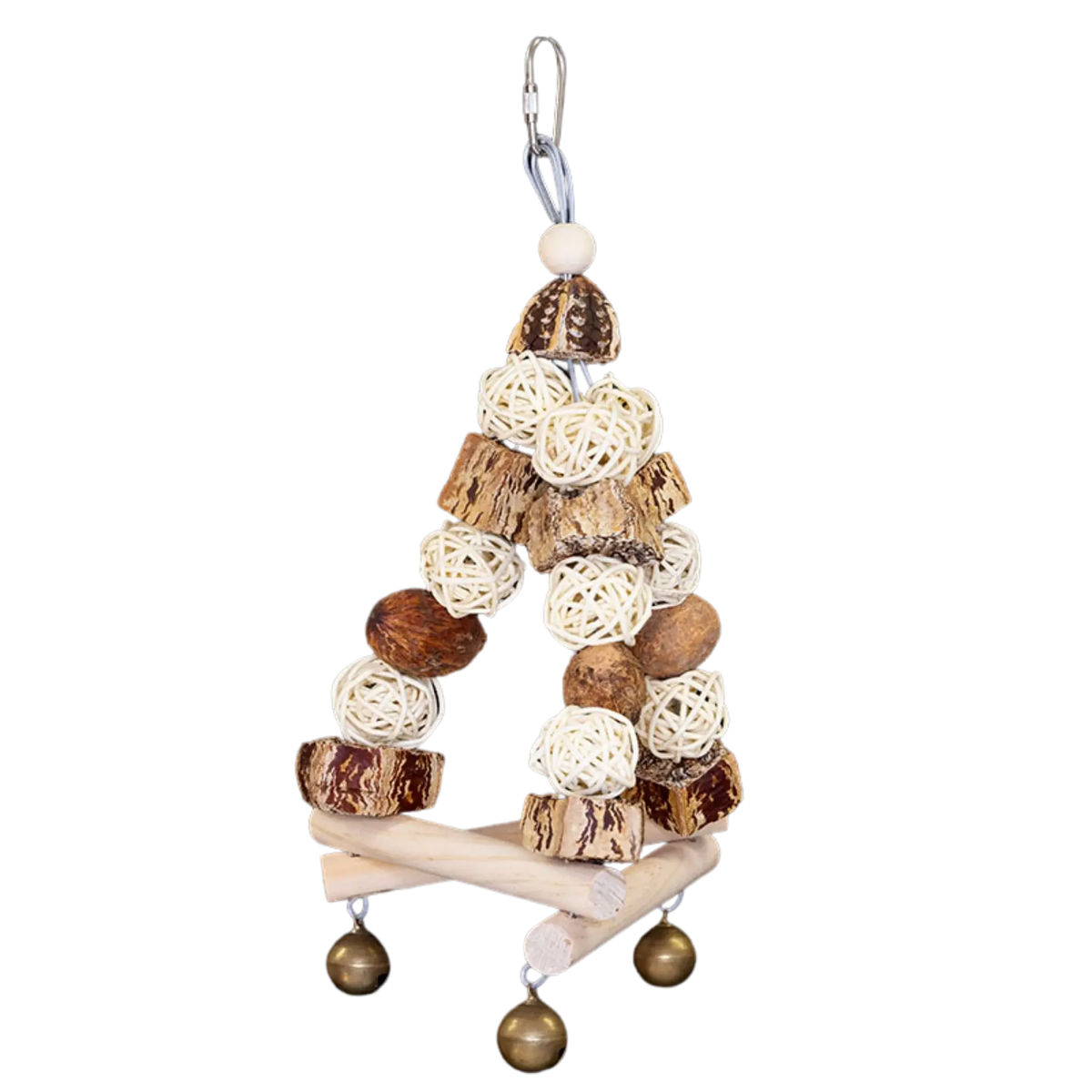 Natural Triangle Swing Bird Toy
