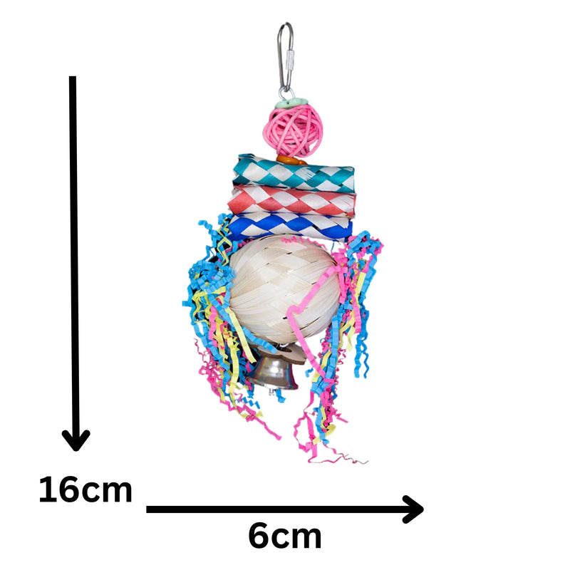 Natural Ball and Bits Bird Toy