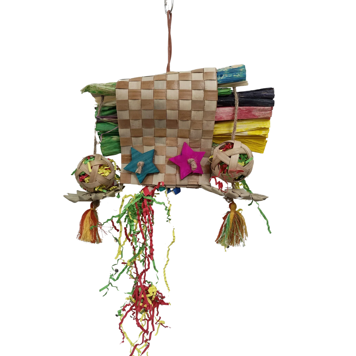 Natural Coloured Pouch Bird Toy