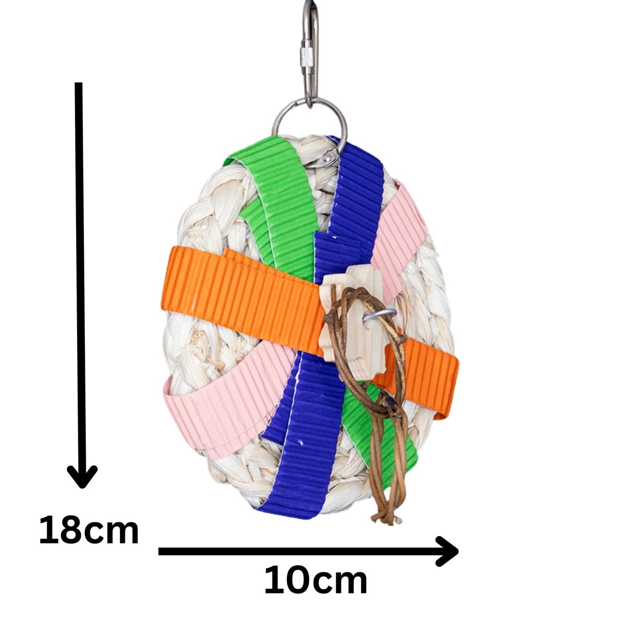 Natural Disc Bird Toy