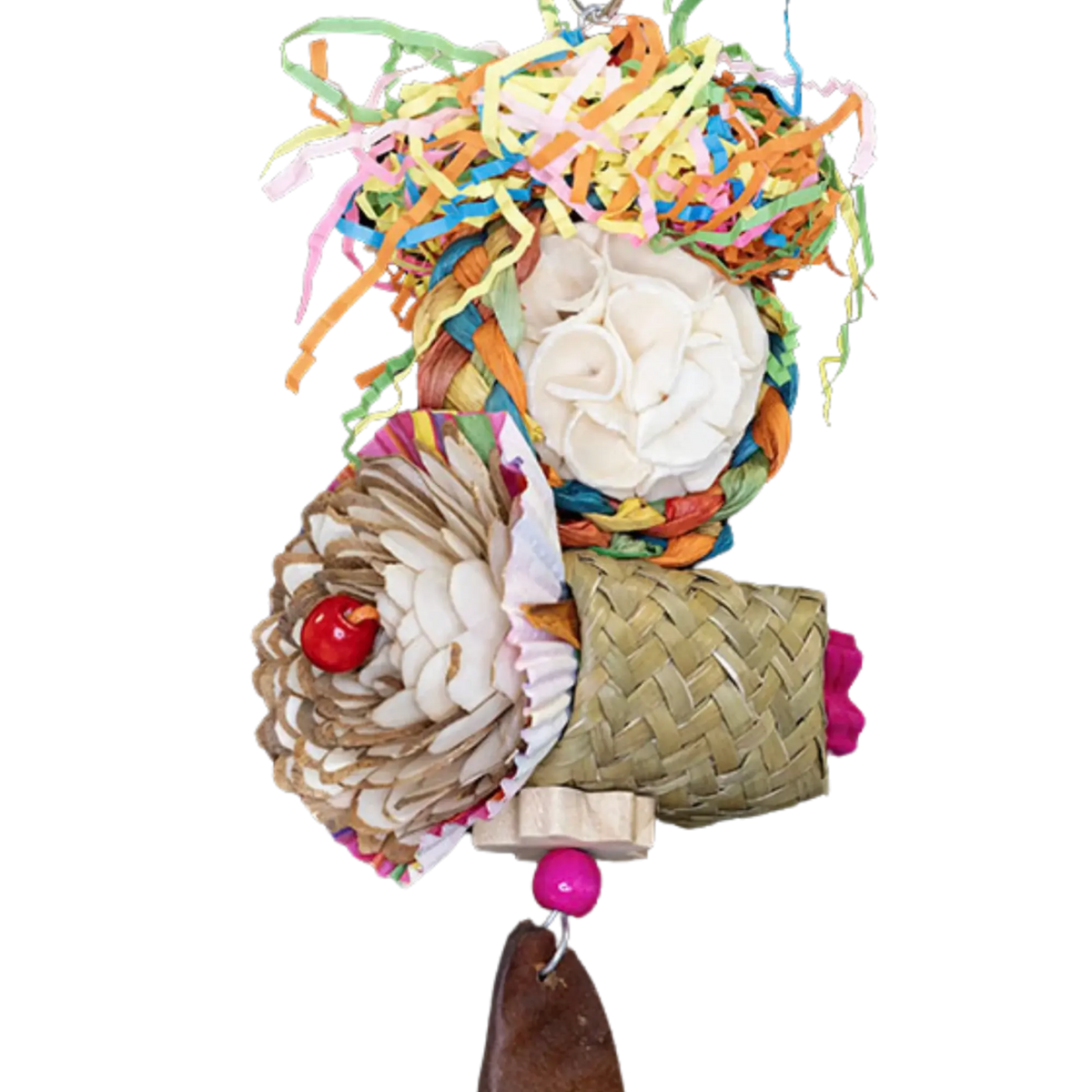 Natural Flowers Bloom Bird Toy