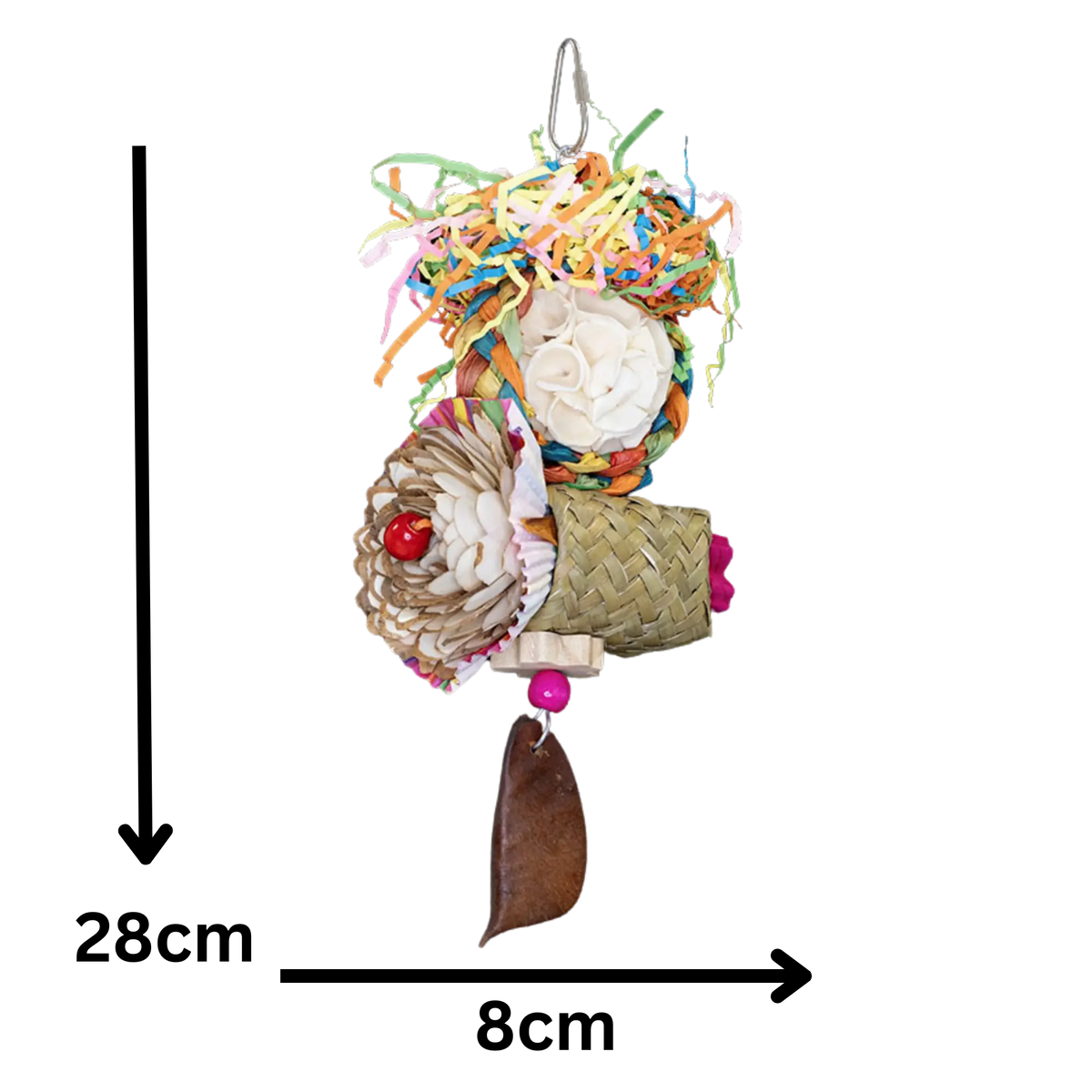 Natural Flowers Bloom Bird Toy