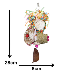 Natural Flowers Bloom Bird Toy