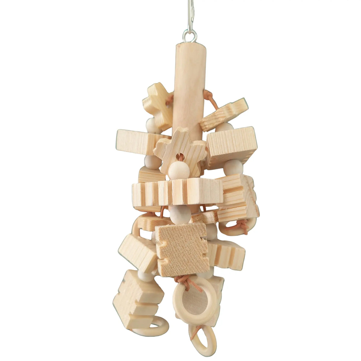 Natural Groovy Block Bird Toy
