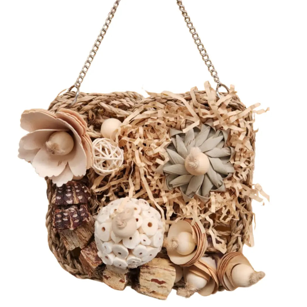 Natural Hanging Mat Bird Toy