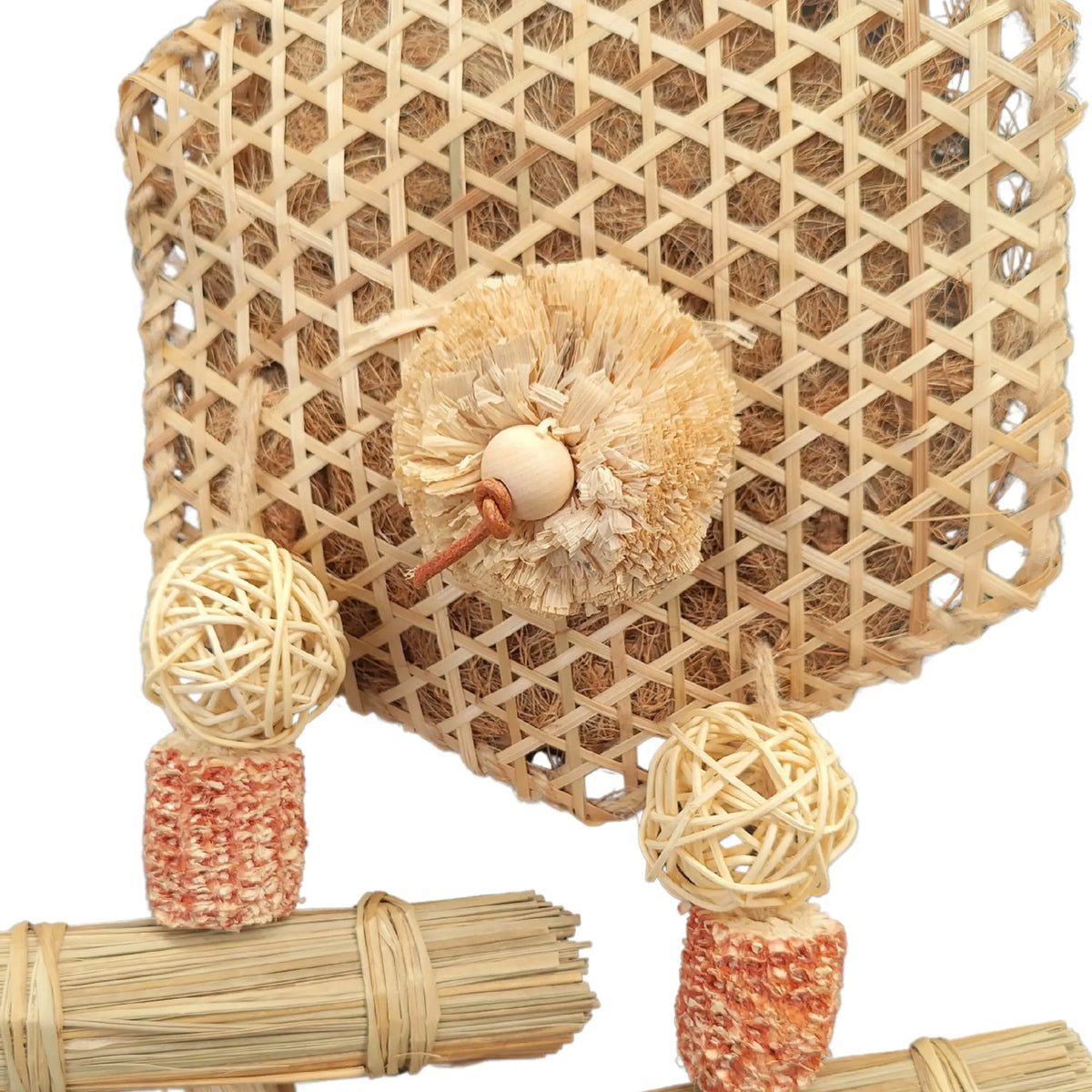 Natural Hex Bird Toy