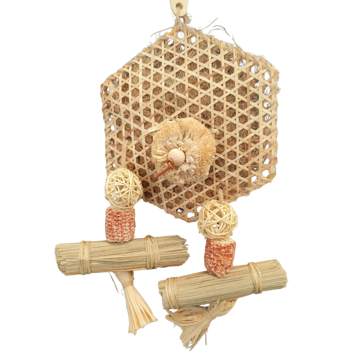 Natural Hex Bird Toy