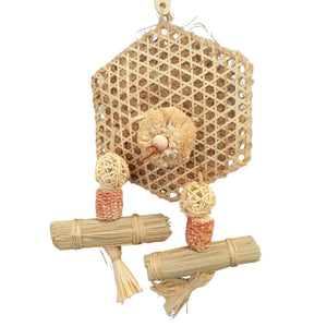 Natural Hex Bird Toy