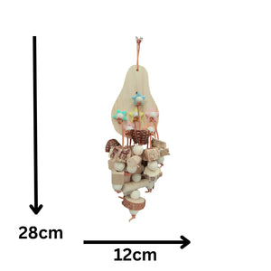 Natural Pear Chew Bird Toy