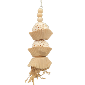 Natural Sola Cup Cake Bird Toy