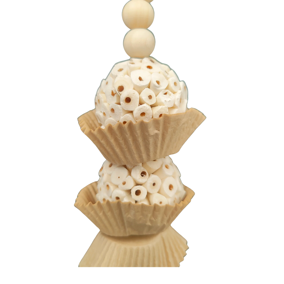 Natural Sola Cup Cake Bird Toy