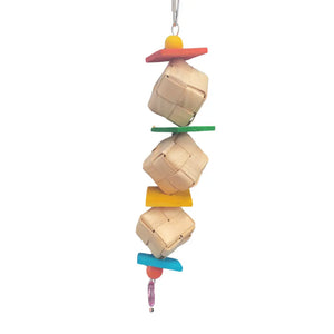 Natural Squares Bird Toy