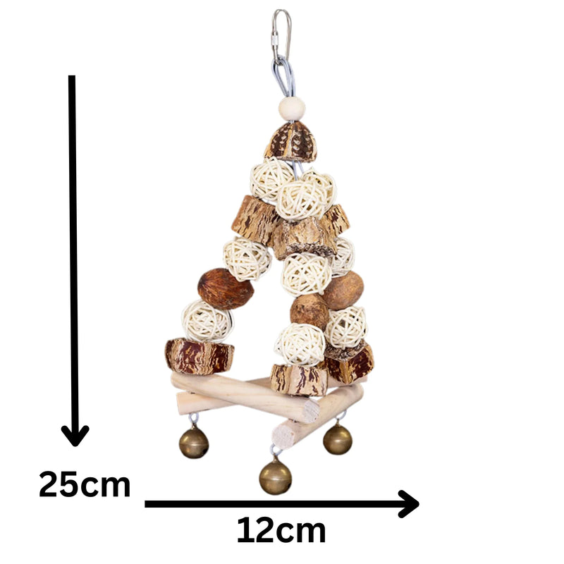 Natural Triangle Swing Bird Toy