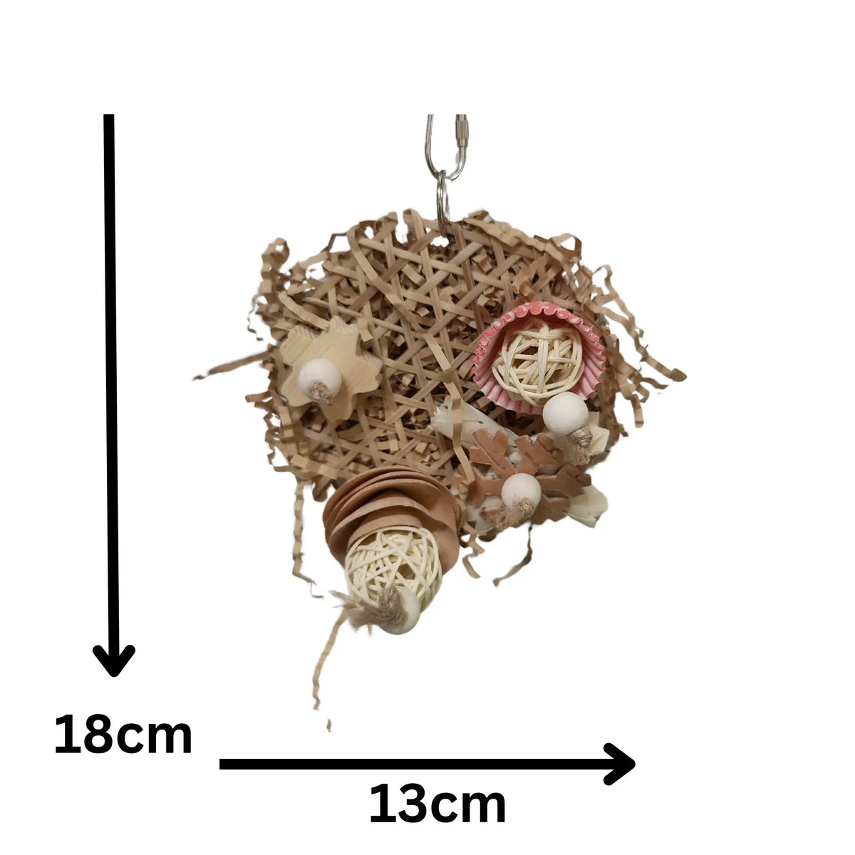 Natural Platter Bird Toy