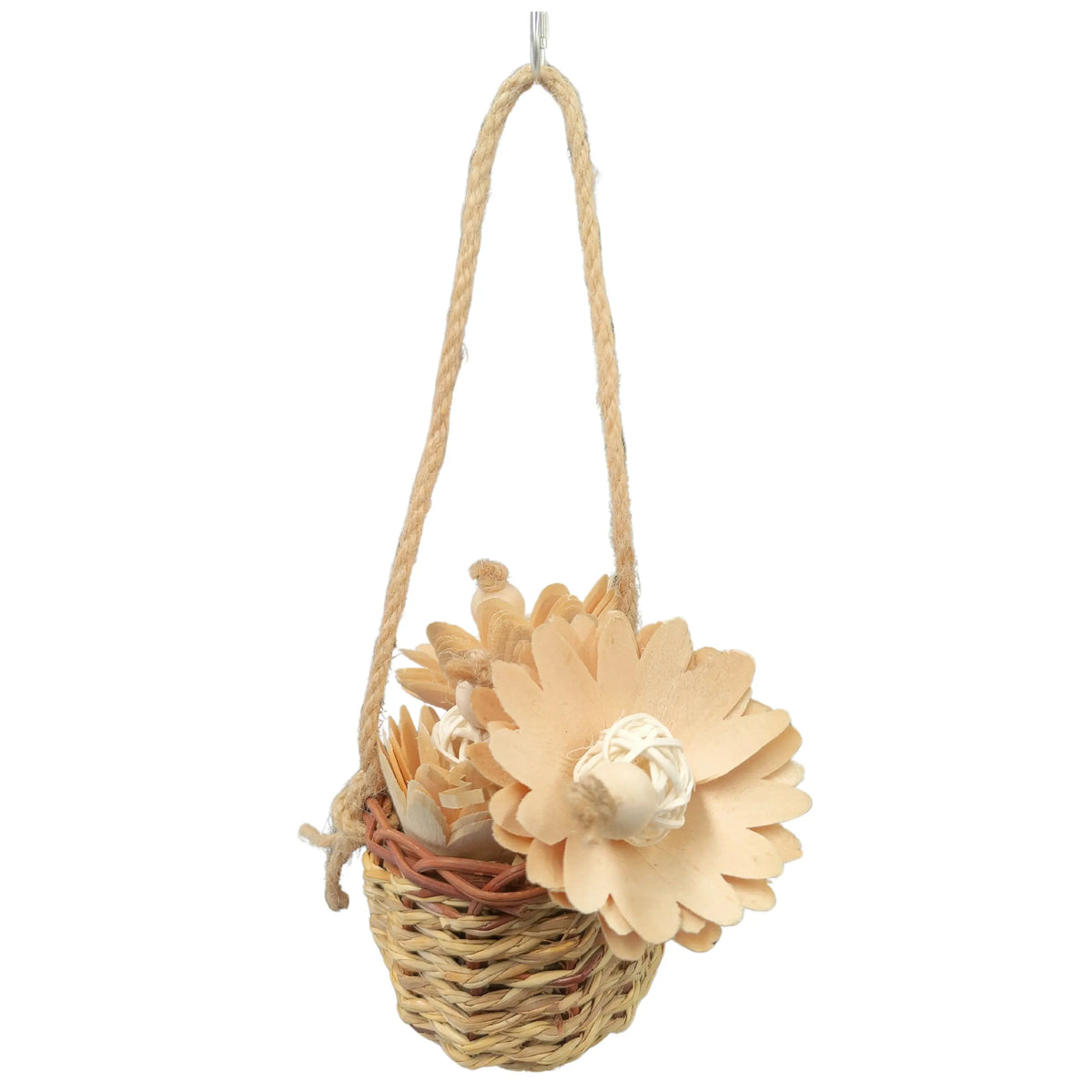 Nest of Flowers Natural Bird Toy