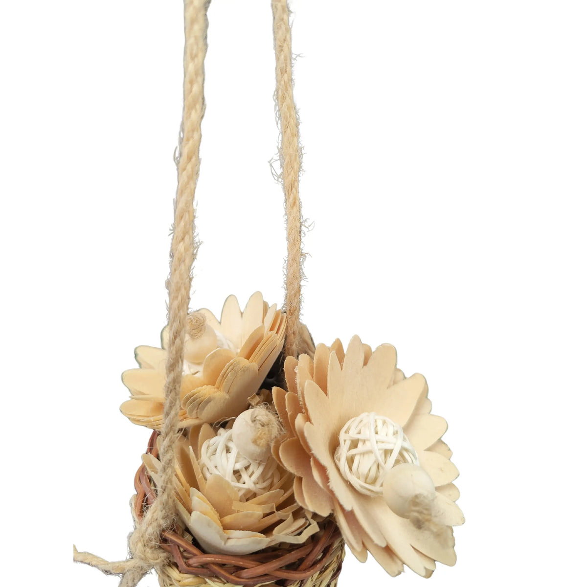 Nest of Flowers Natural Bird Toy