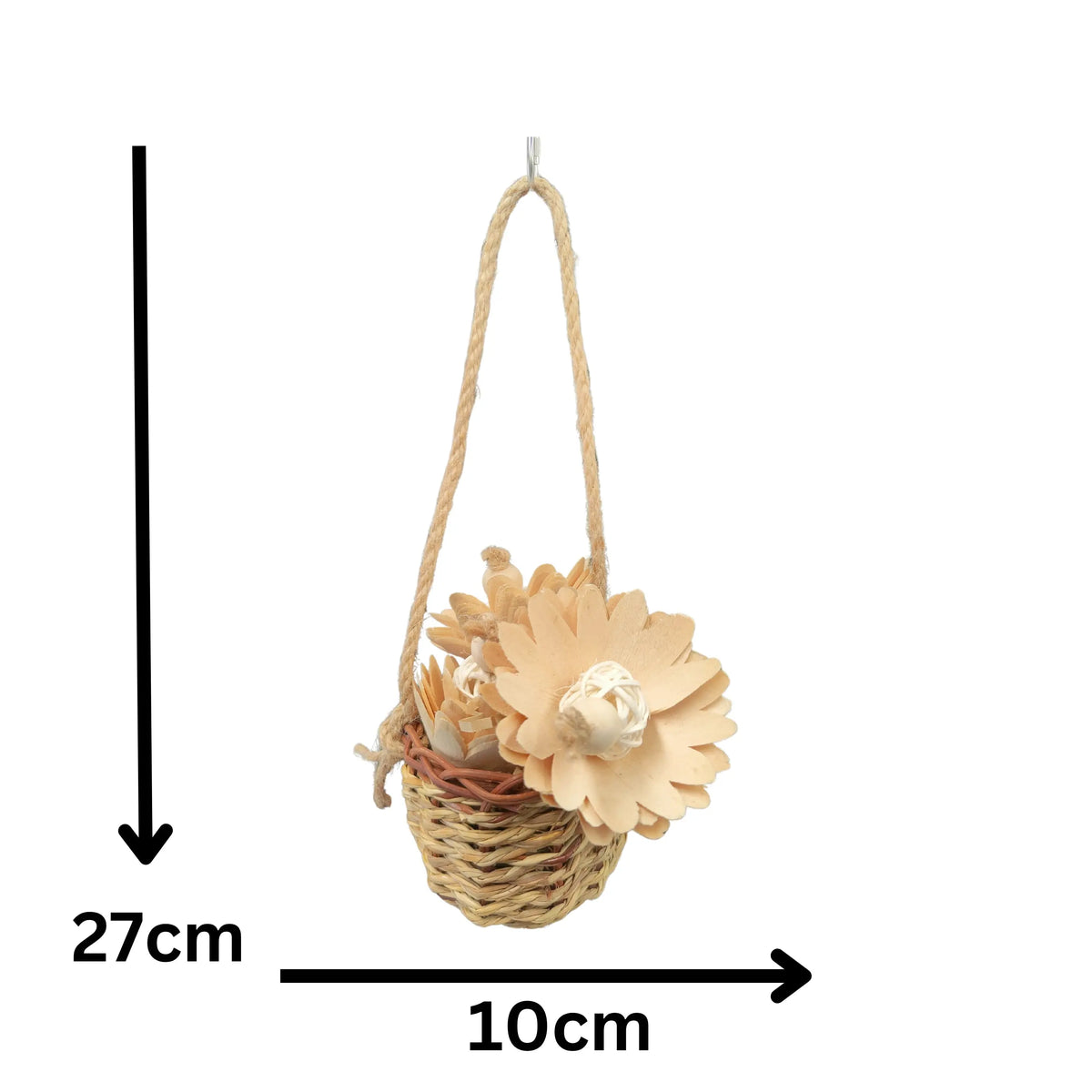 Nest of Flowers Natural Bird Toy