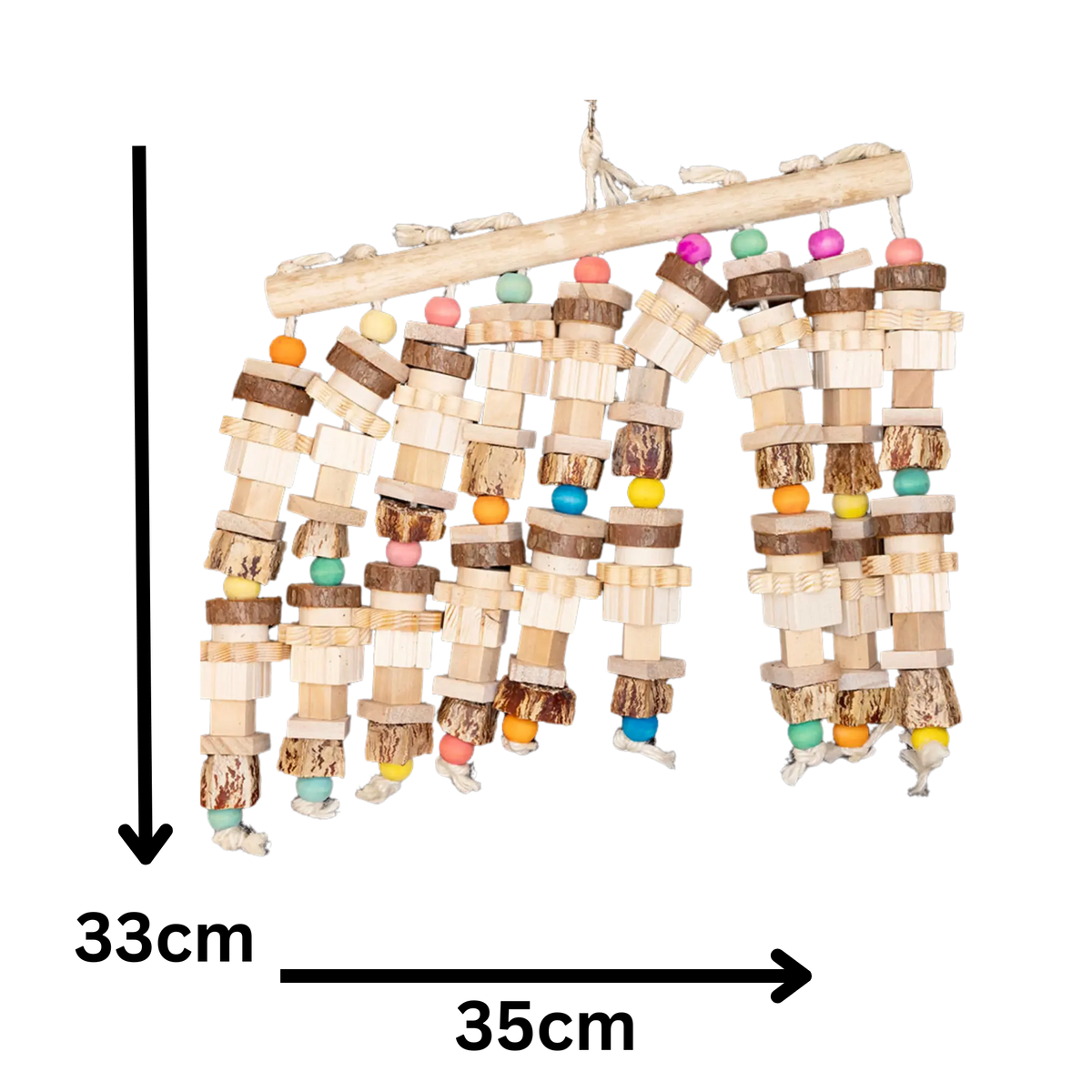 Nine Lines Natural Bird Toy