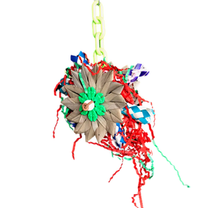 Palm Flowers with Finger Traps Shredable Bird Toy