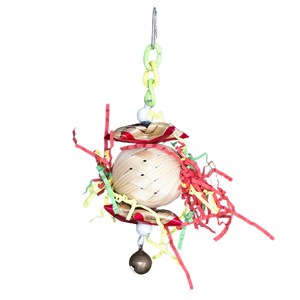 Palm Weave Ball Bird Toy