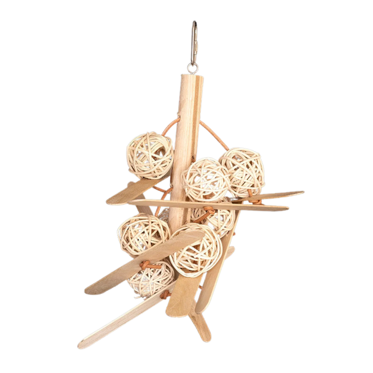 Pop Stick and Cane Ball Bird Toy