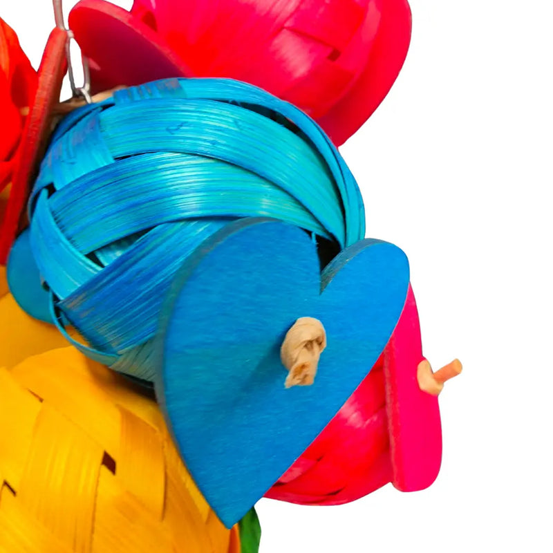 Paper Balls and Hearts Bird Toy